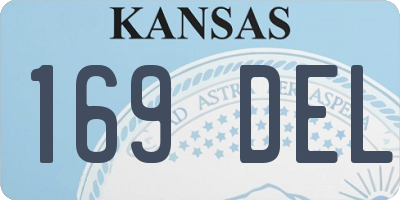 KS license plate 169DEL