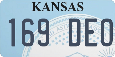 KS license plate 169DEO