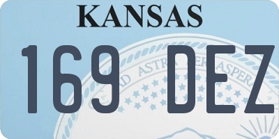 KS license plate 169DEZ