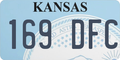 KS license plate 169DFC