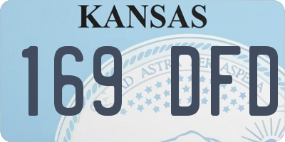 KS license plate 169DFD