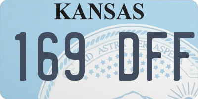 KS license plate 169DFF