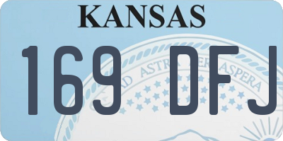 KS license plate 169DFJ
