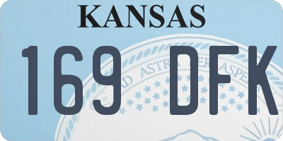 KS license plate 169DFK