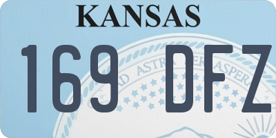 KS license plate 169DFZ