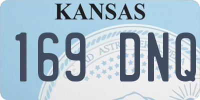 KS license plate 169DNQ