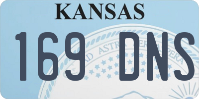 KS license plate 169DNS