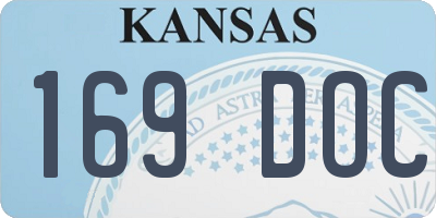 KS license plate 169DOC