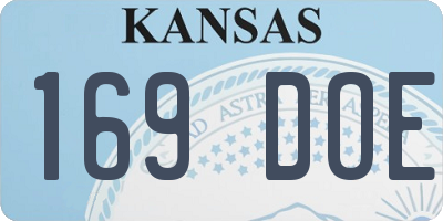KS license plate 169DOE