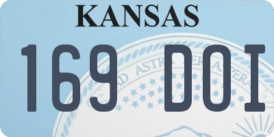 KS license plate 169DOI