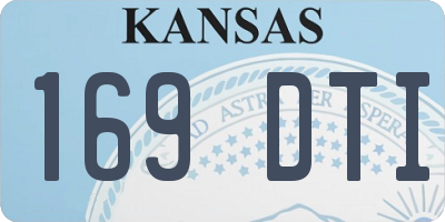 KS license plate 169DTI