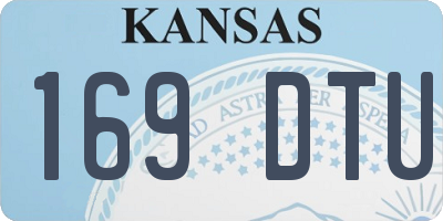 KS license plate 169DTU