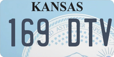 KS license plate 169DTV
