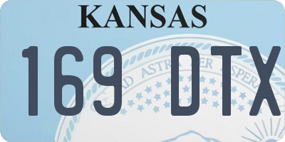 KS license plate 169DTX