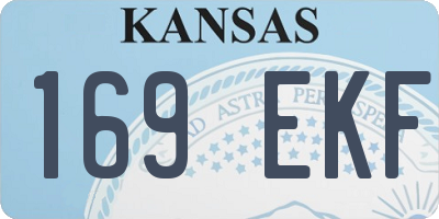 KS license plate 169EKF