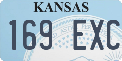 KS license plate 169EXC