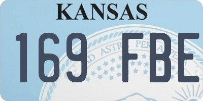 KS license plate 169FBE