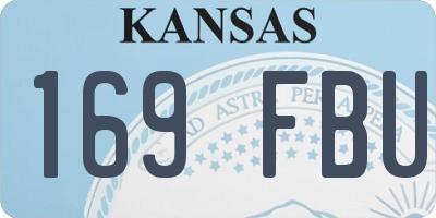KS license plate 169FBU