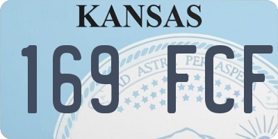 KS license plate 169FCF