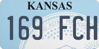 KS license plate 169FCH
