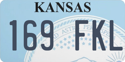 KS license plate 169FKL