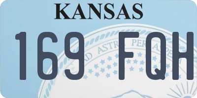 KS license plate 169FQH