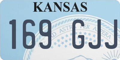KS license plate 169GJJ