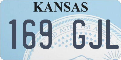 KS license plate 169GJL