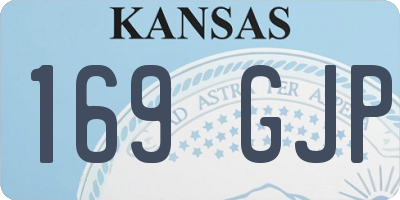 KS license plate 169GJP