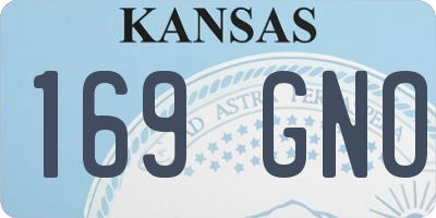 KS license plate 169GNO