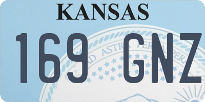 KS license plate 169GNZ