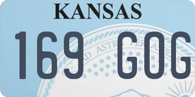 KS license plate 169GOG