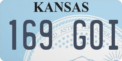 KS license plate 169GOI