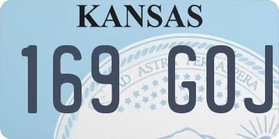 KS license plate 169GOJ