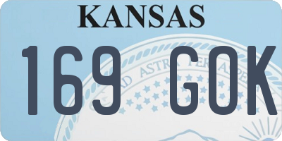 KS license plate 169GOK