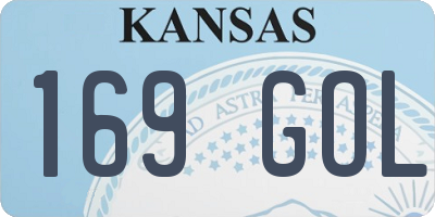 KS license plate 169GOL