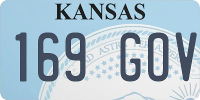 KS license plate 169GOV