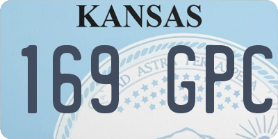KS license plate 169GPC
