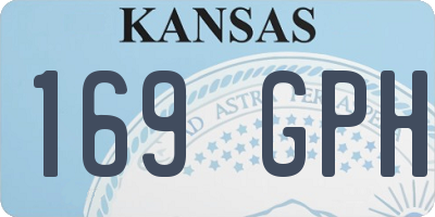 KS license plate 169GPH