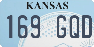 KS license plate 169GQD