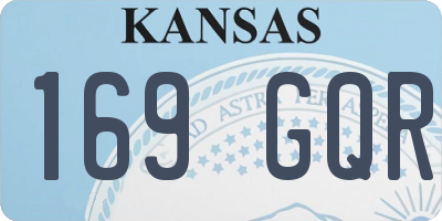 KS license plate 169GQR