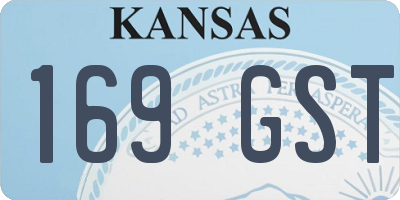 KS license plate 169GST