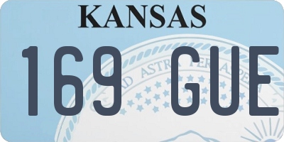 KS license plate 169GUE