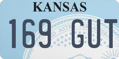 KS license plate 169GUT