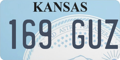 KS license plate 169GUZ