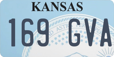 KS license plate 169GVA