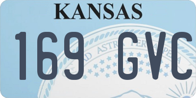 KS license plate 169GVC