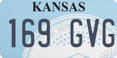 KS license plate 169GVG
