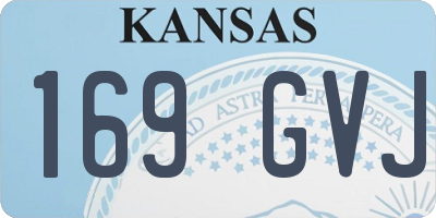KS license plate 169GVJ