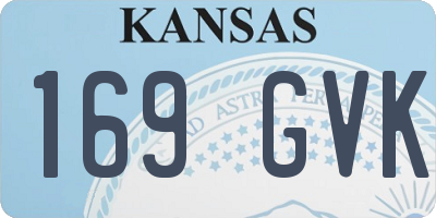 KS license plate 169GVK